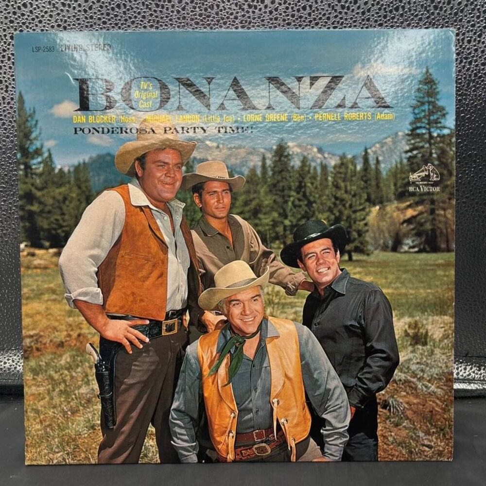 Vinyl Record LP Bonanza Ponderosa Party Time Lorne Green RCA Records LPM-2583